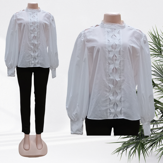G-A White Cotton Tops - LADIES 40kgs