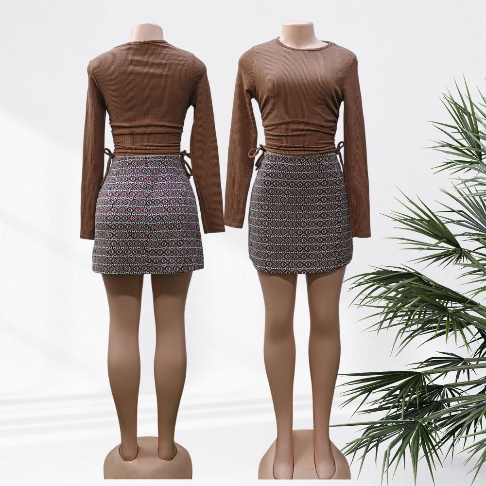 STP G-A Mini Skirt Tweed (Cotton, Tweed Mix) - LADIES