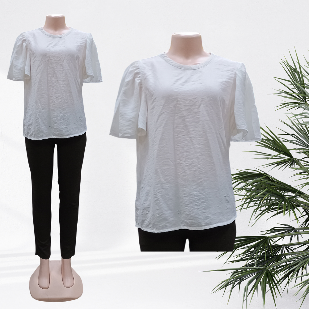 G-A White Cotton Tops - LADIES 40kgs