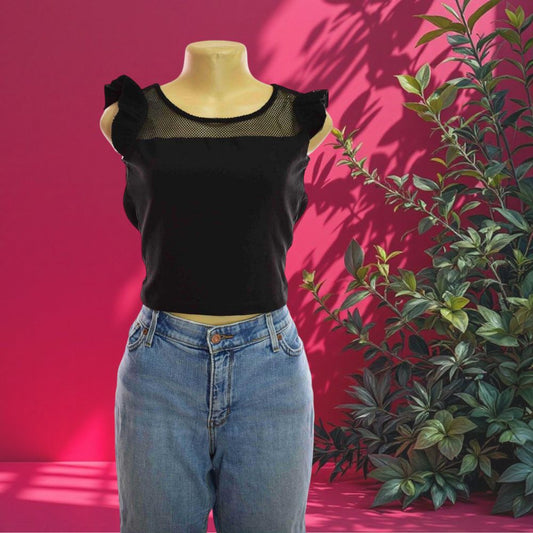 CRM Creme– Women’s Crop Top Blouse