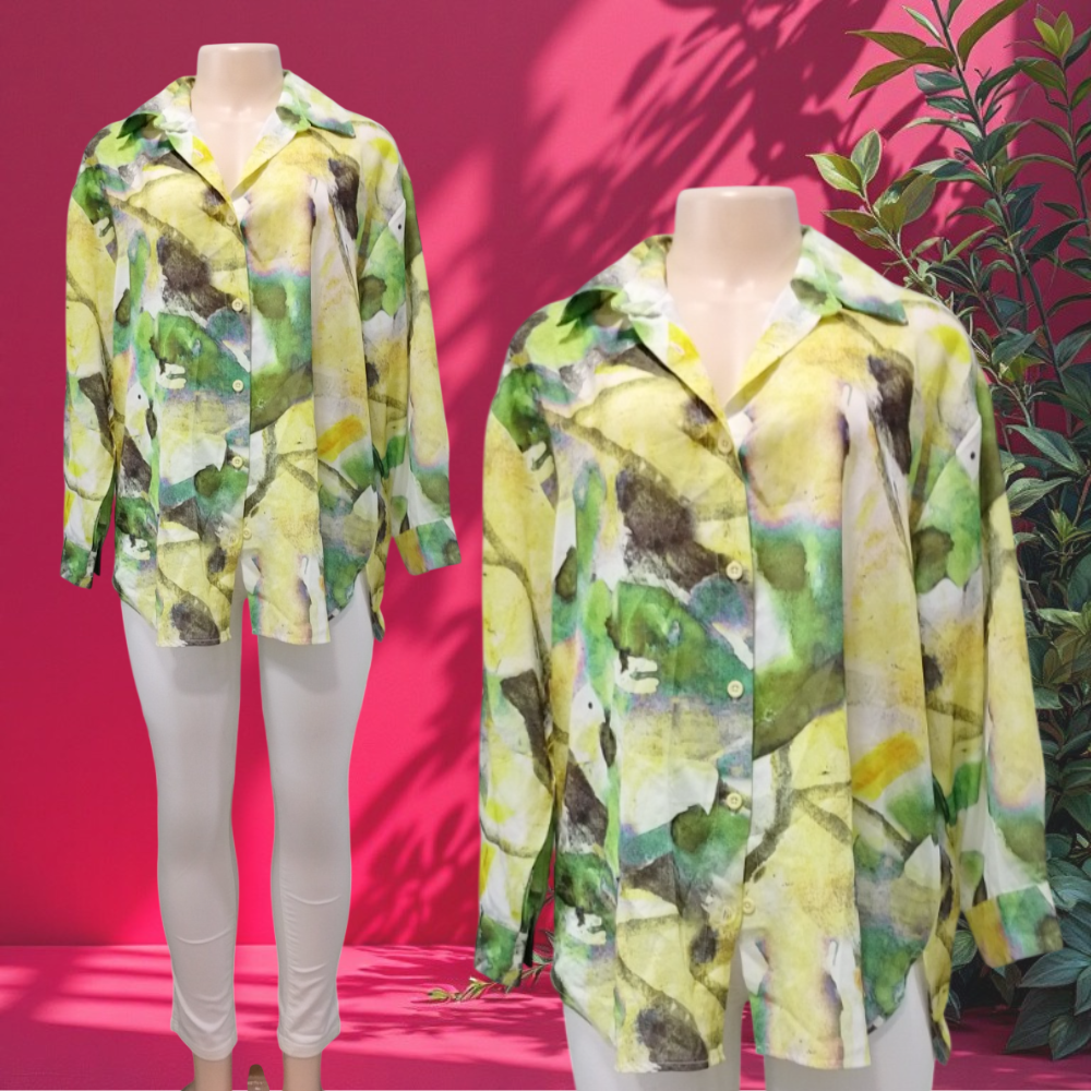CRM Creme Poly Silk Cotton Blouse 40kgs