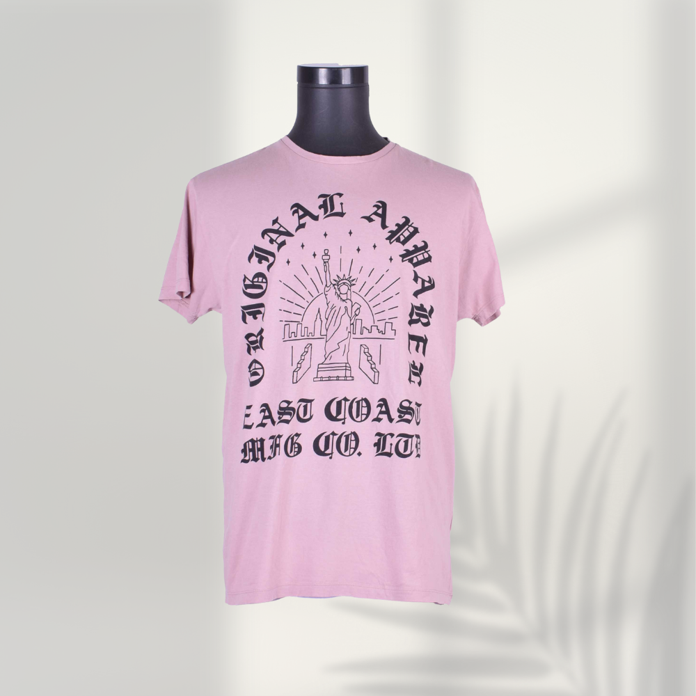 Supercreme Men T-Shirt Shortsleeve Roundneck/Collar