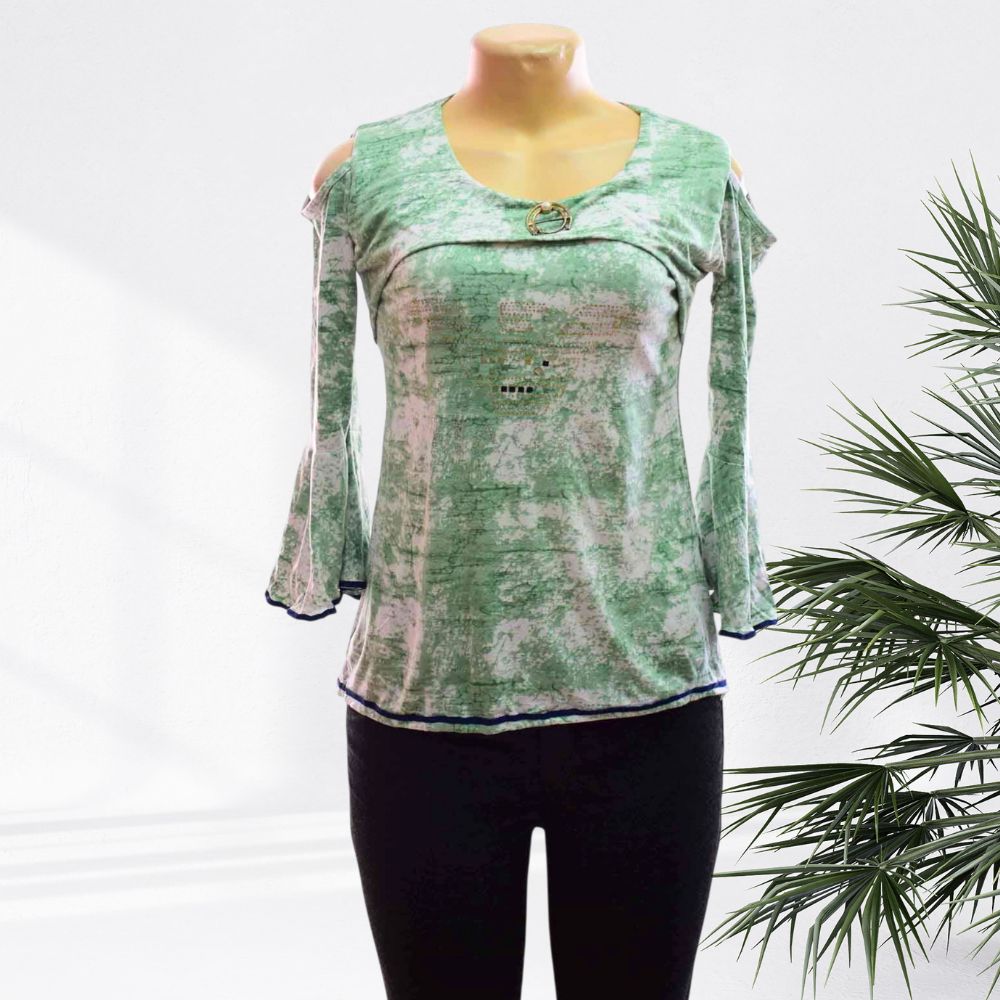 G-A T-Shirt Longsleeve Collar/Roundneck/Fashior - LADIES