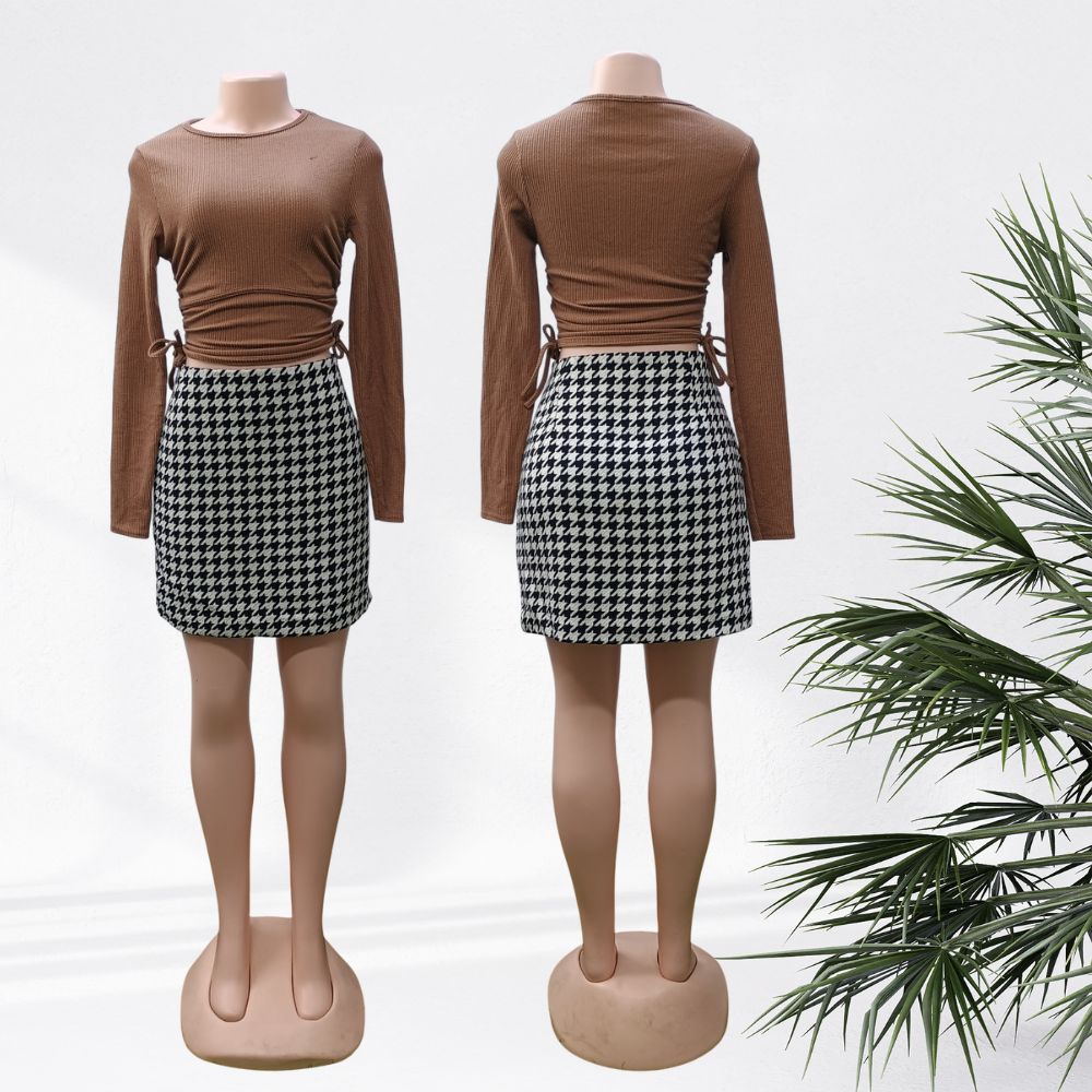 STP  G-A Mini Skirt Tweed (Cotton, Tweed Mix) - LADIES
