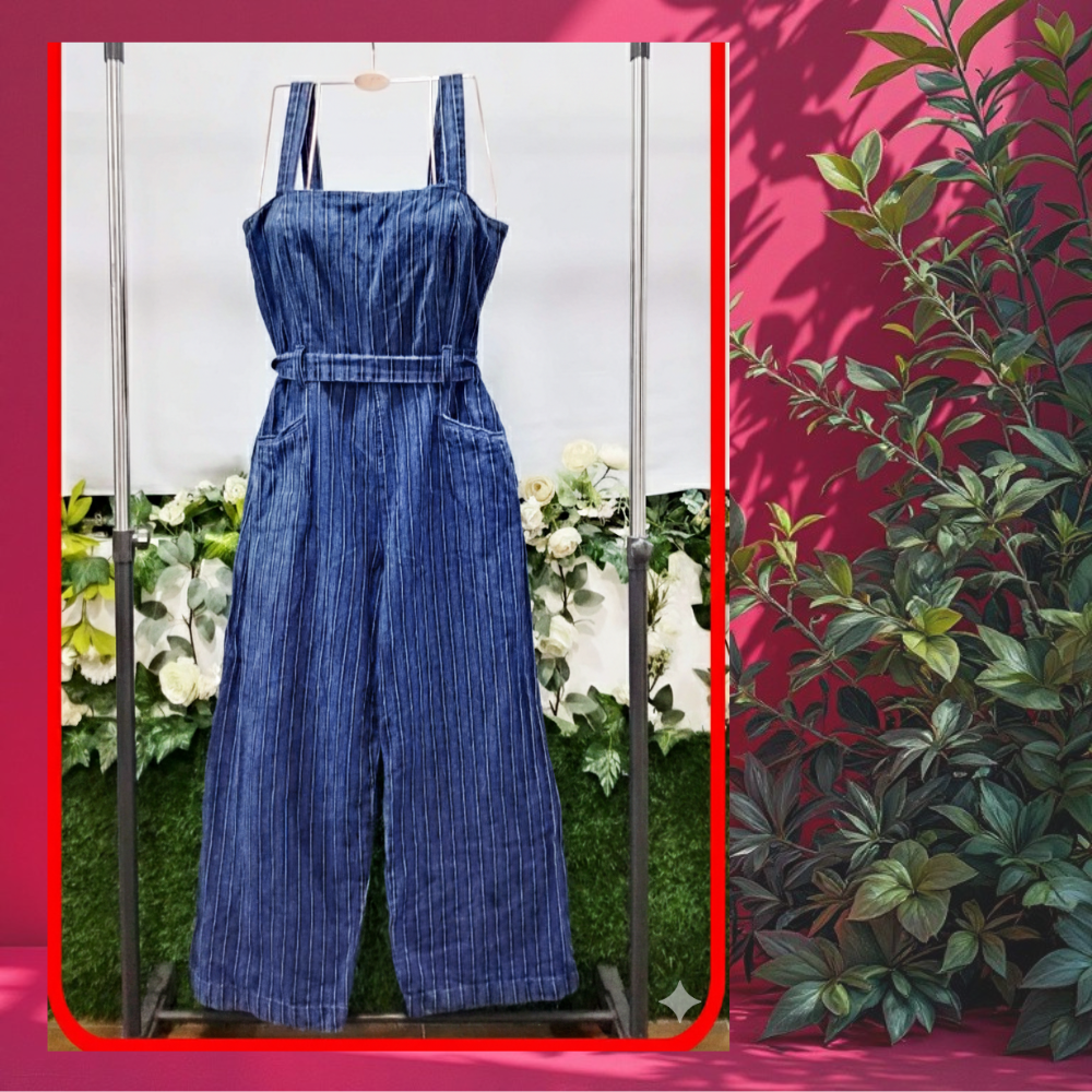 CRM Denim (maong) Romper/Jumpsuit Creme