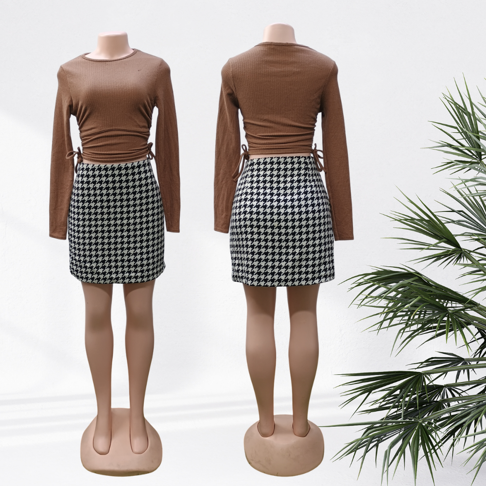 G-A Mini Skirt Winter (Cotton, Tweed Mix) - LADIES