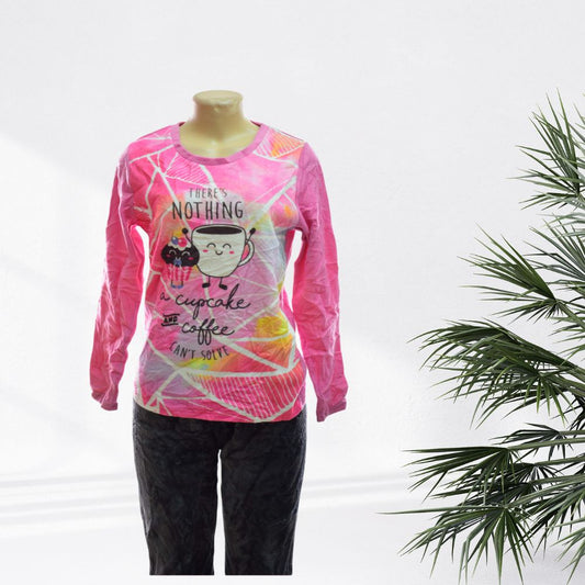 CRM Cotton Pajama Tops+Bottoms Not Set - Ladies