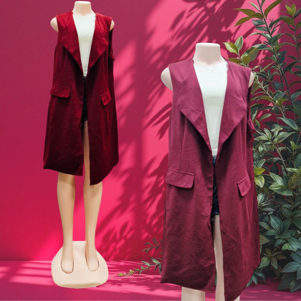 CRM Ladies Sleeveless Long Coat