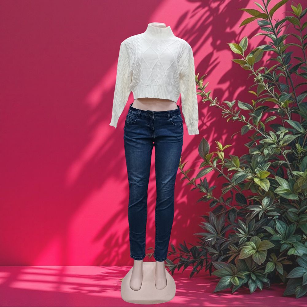 CRM Ladies Knitted CropTop Mix