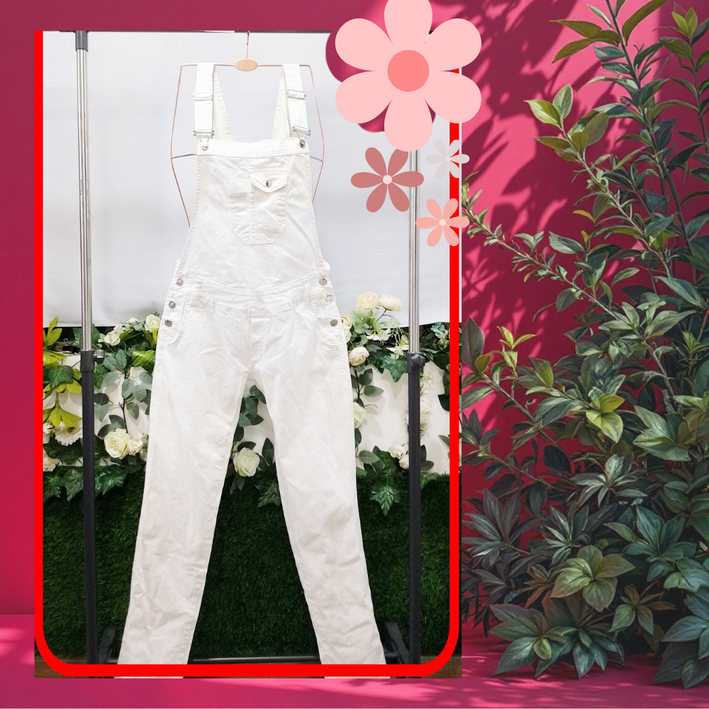 CRM Denim (maong) Romper/Jumpsuit Creme