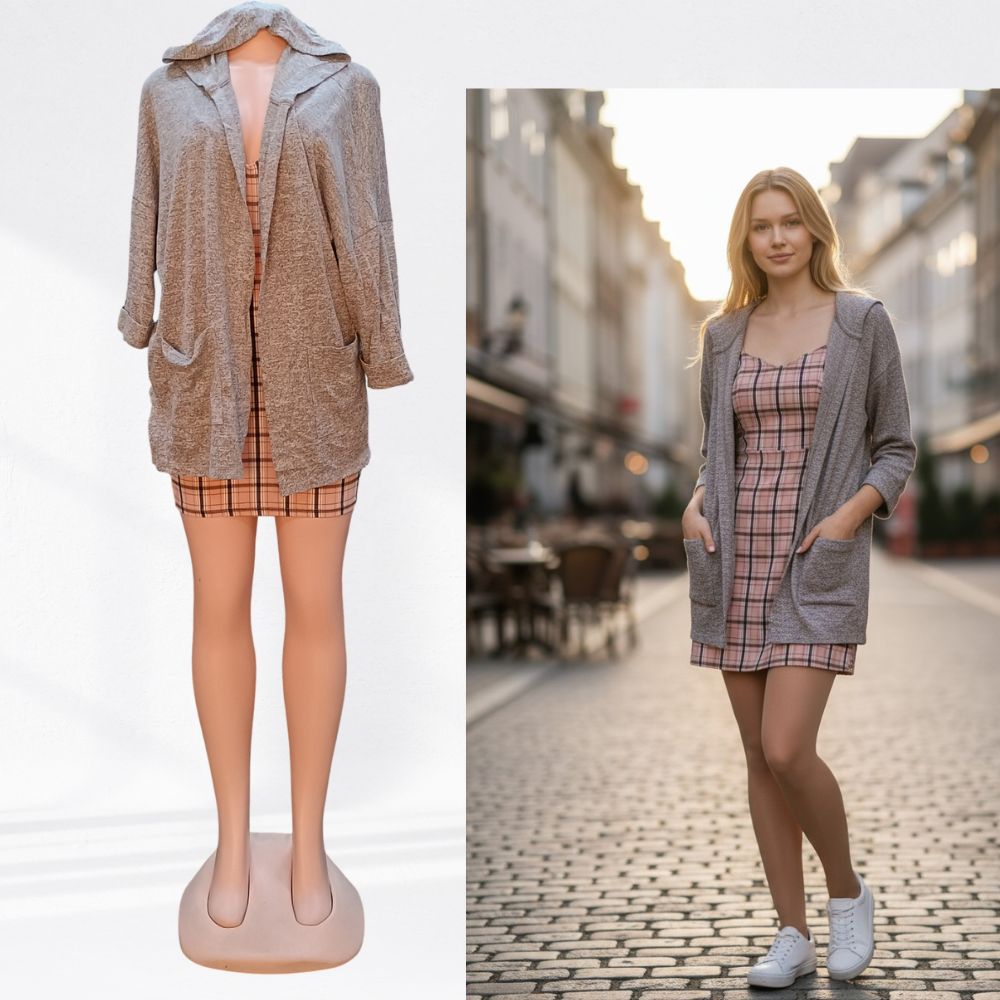 STP Creme Ladies Open Knitted Cardigan