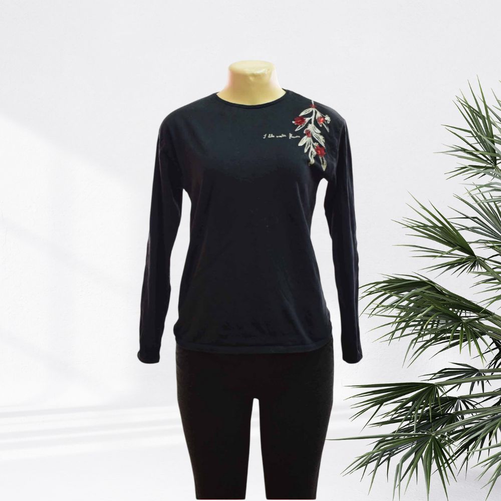 STP  G-A T-Shirt Longsleeve Collar/Roundneck/Fashion- LADIES