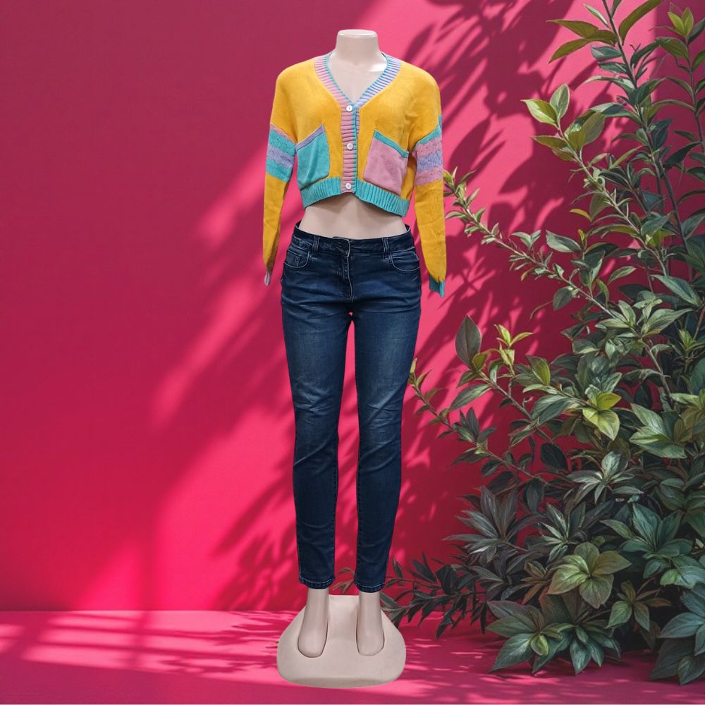 CRM Ladies Knitted CropTop Mix