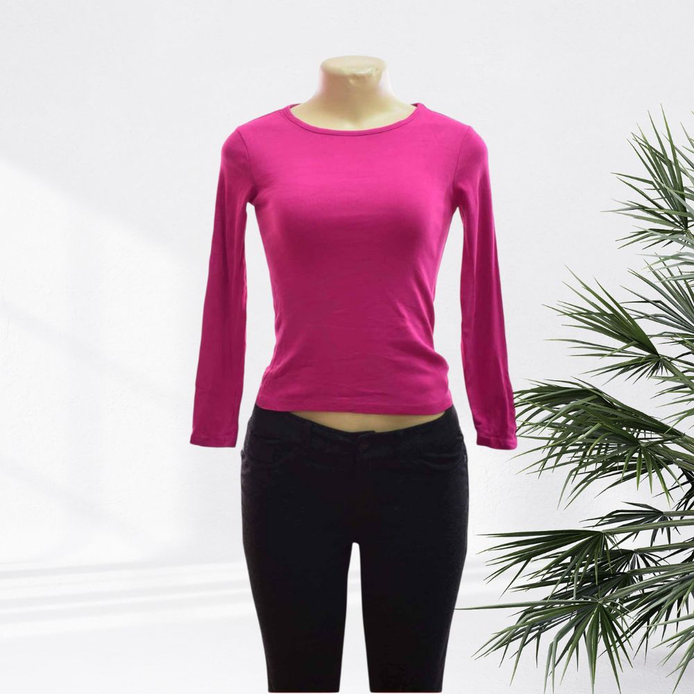 STP  G-A T-Shirt Longsleeve Collar/Roundneck/Fashion- LADIES