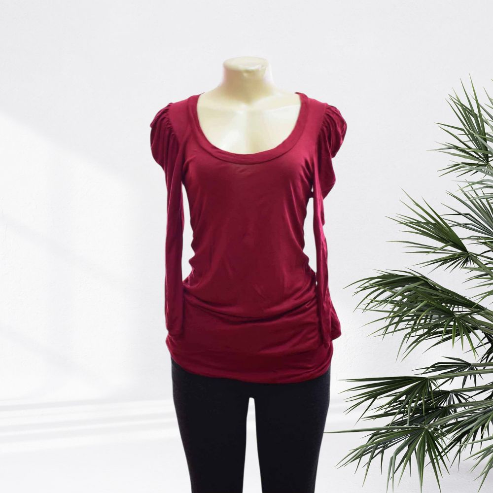 STP  G-A T-Shirt Longsleeve Collar/Roundneck/Fashion- LADIES