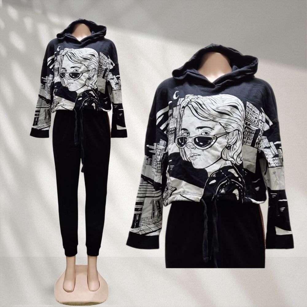 CRM Crop Top Sweatshirt/Hoodie Ladies