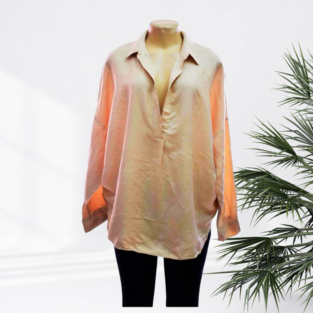 G-A Checkered Denim Blouse Mix - LADIES